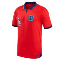 Camiseta Inglaterra Mason Mount #19 Segunda Equipación Replica Mundial 2022 mangas cortas